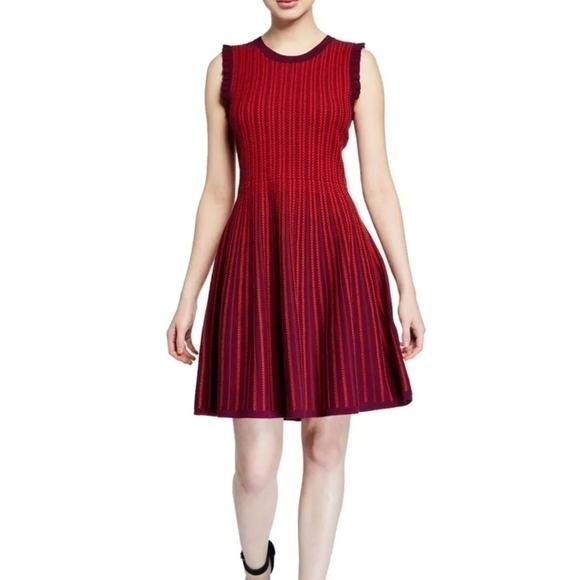 Kate Spade Deep Red Sweater Dress XS - Picture 6 of 9